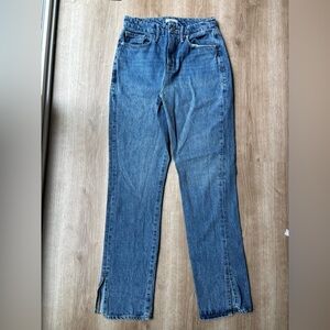Good American Good Boy Jean Boot Slit Curvy Jean Size 2/26